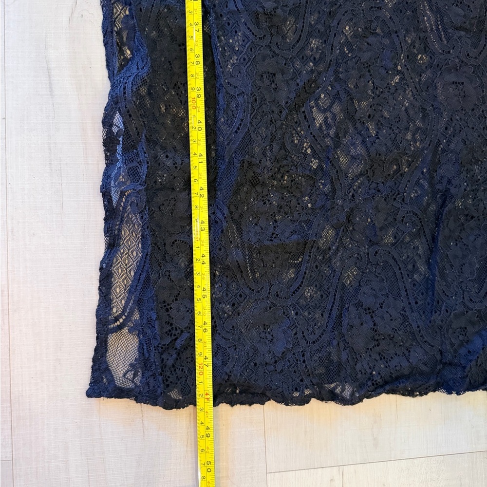 Lush Black Long Lace Maxi‎ Dress - Picture 5 of 11